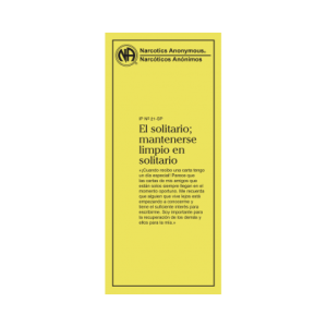 I.P 21 EL SOLITARIO, MANTENERSE LIMPIO EN SOLITARIO